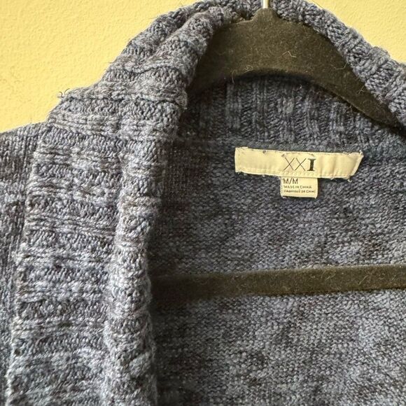 Forever 21 Blue Knit Cardigan Sweater - Picture 2 of 5